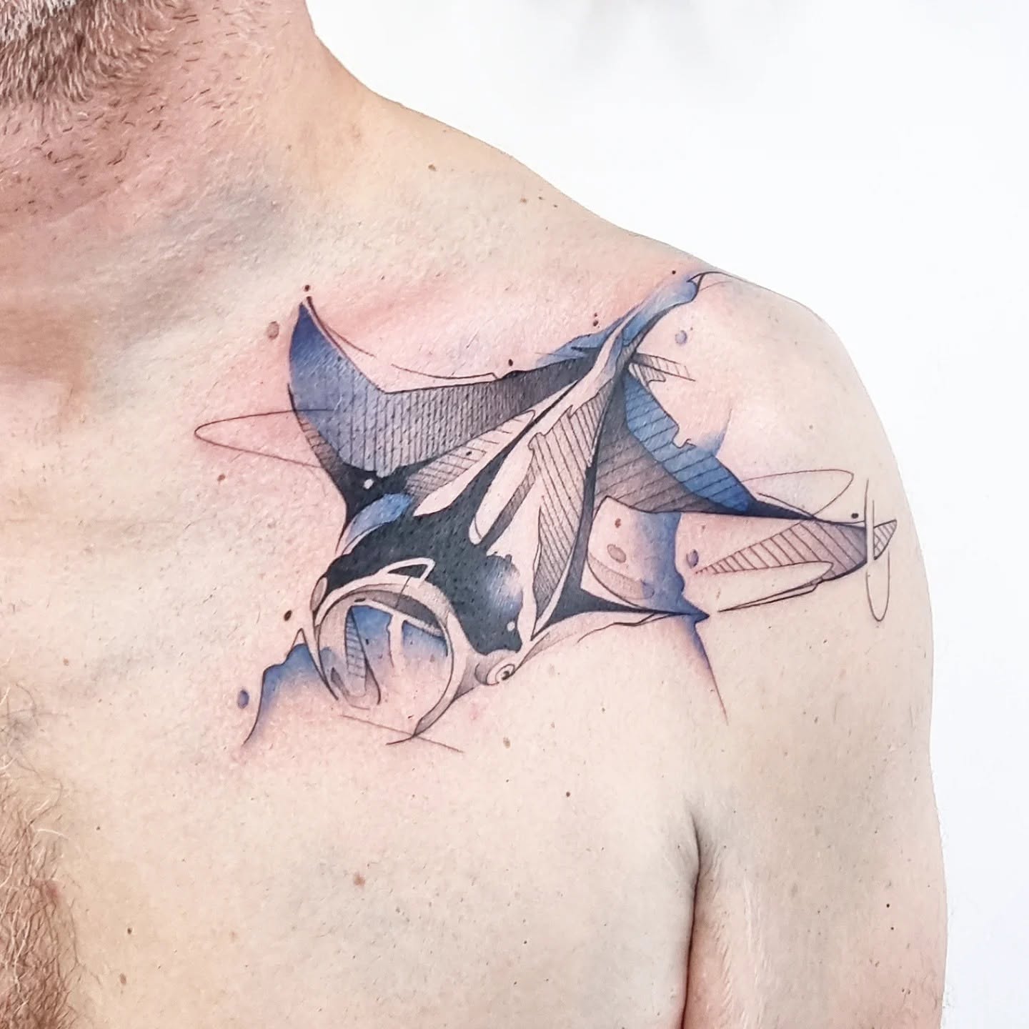 Tatouage sketch pingouin Castelnau-le-Lez
